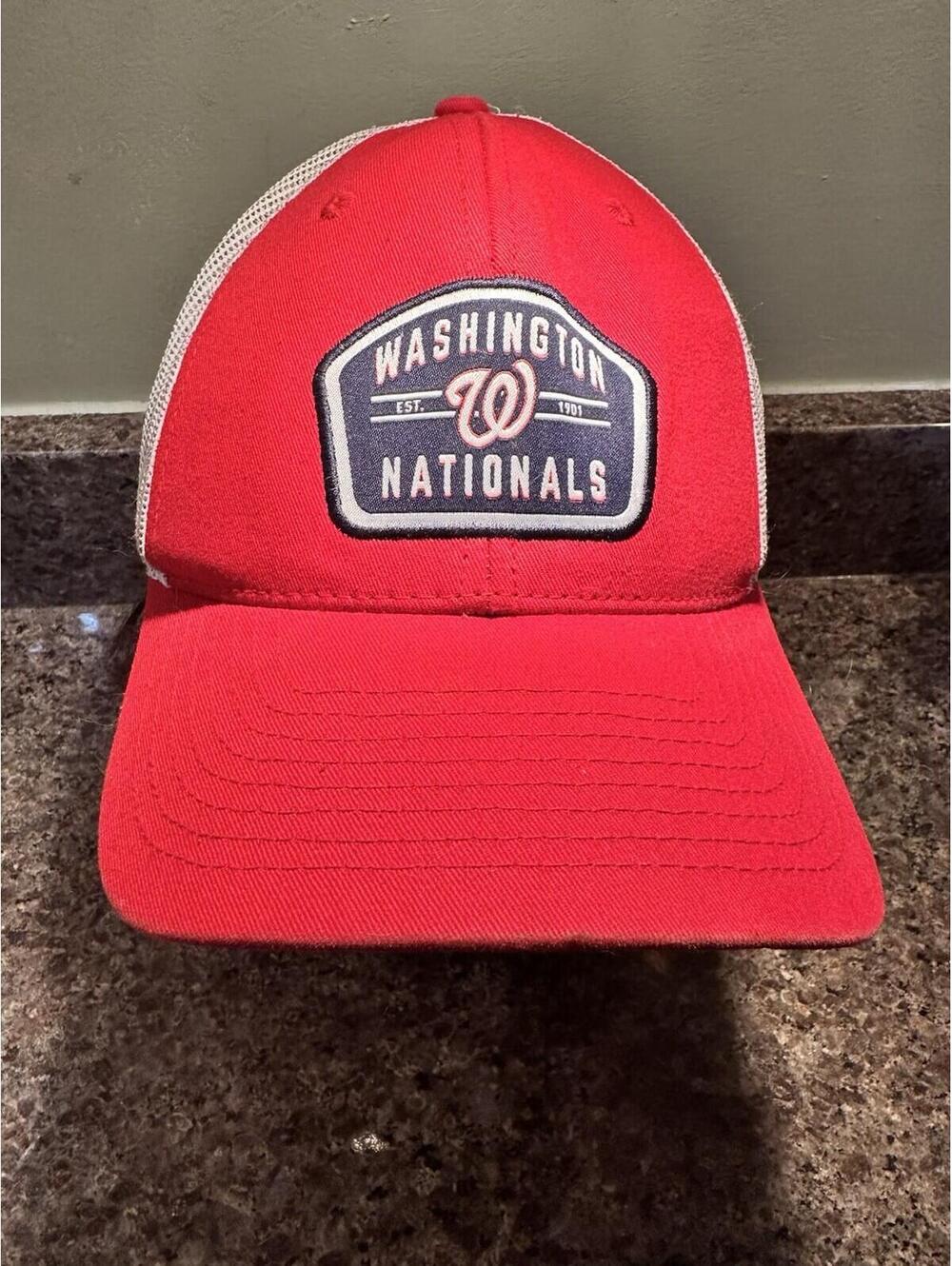 MLB Washington National Fan Favorite Adjustable Snapback Trucker Patch Hat